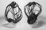 Glass Entanglement I and II Sculpture
